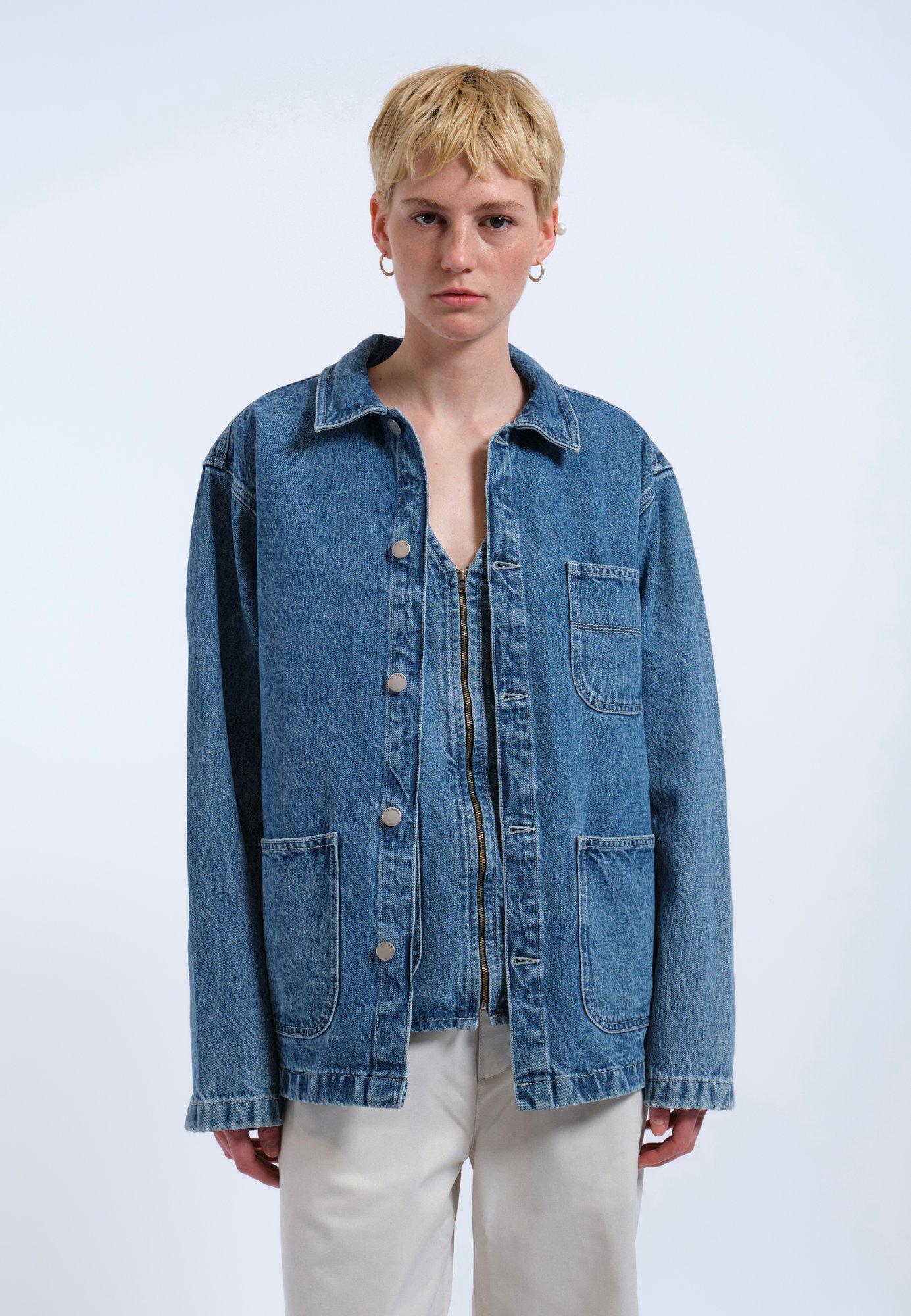 Dr. Denim Devo Worker Jacket Sky Retro