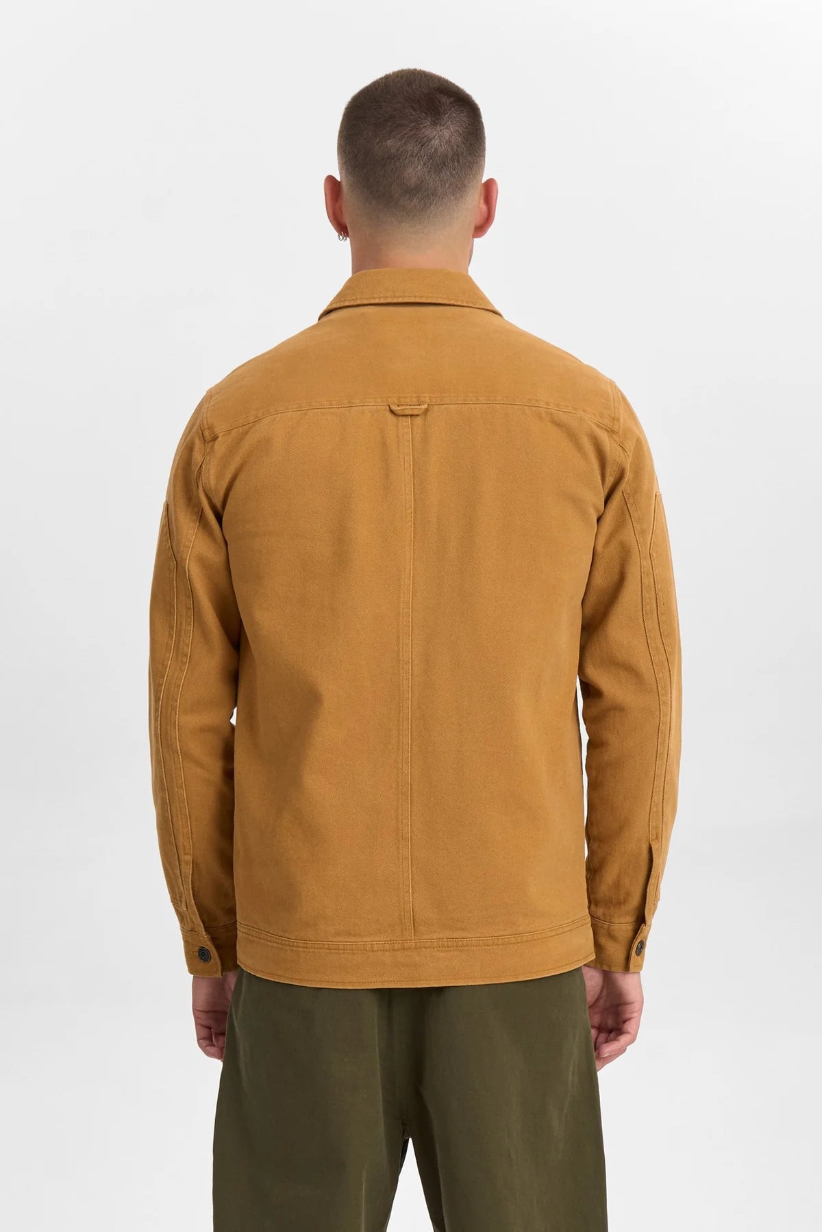 Anerkjendt Akoscar Twill Overshirt Golden Brown