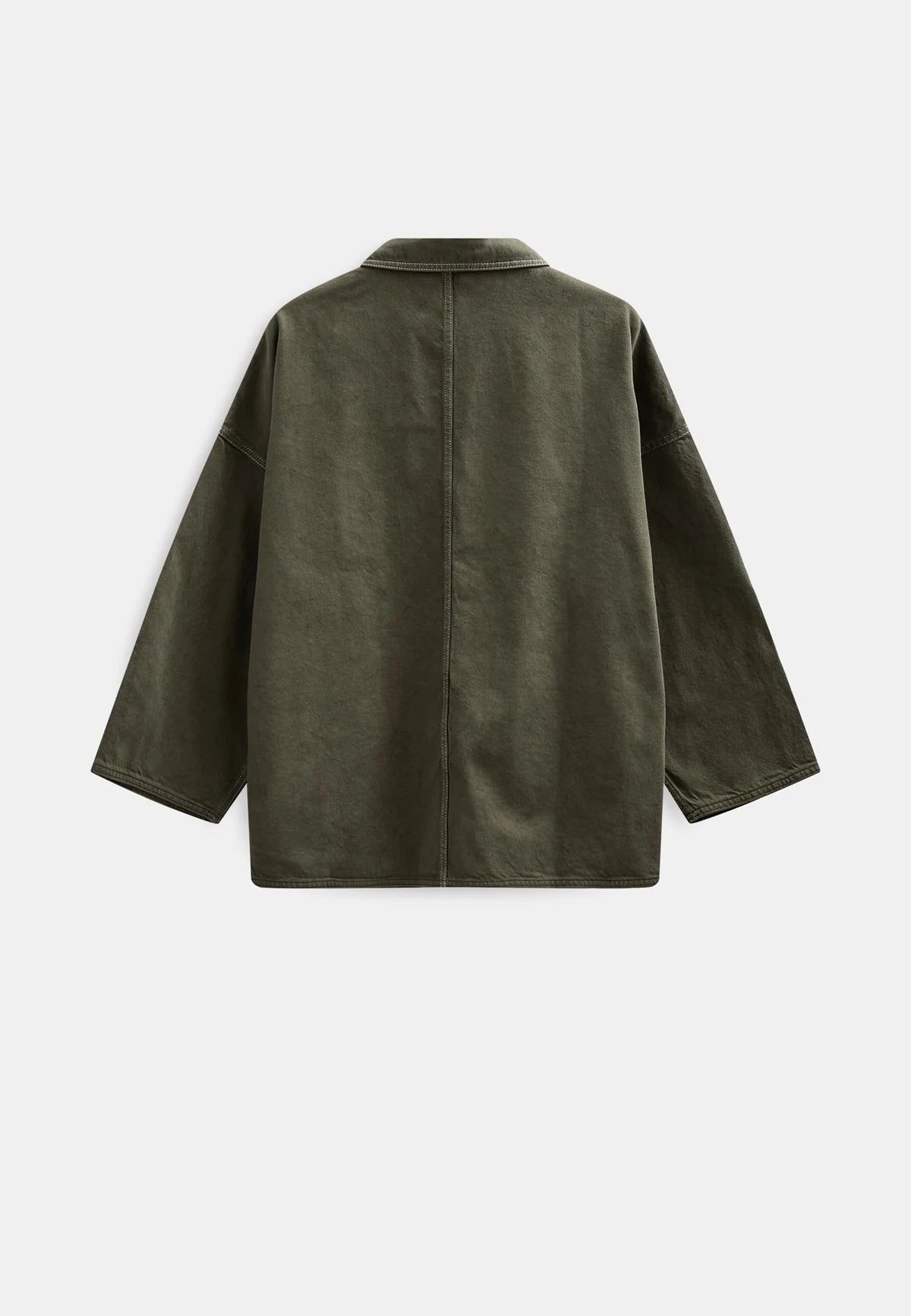 Anerkjendt Akowen Twill Overshirt - Forest Night