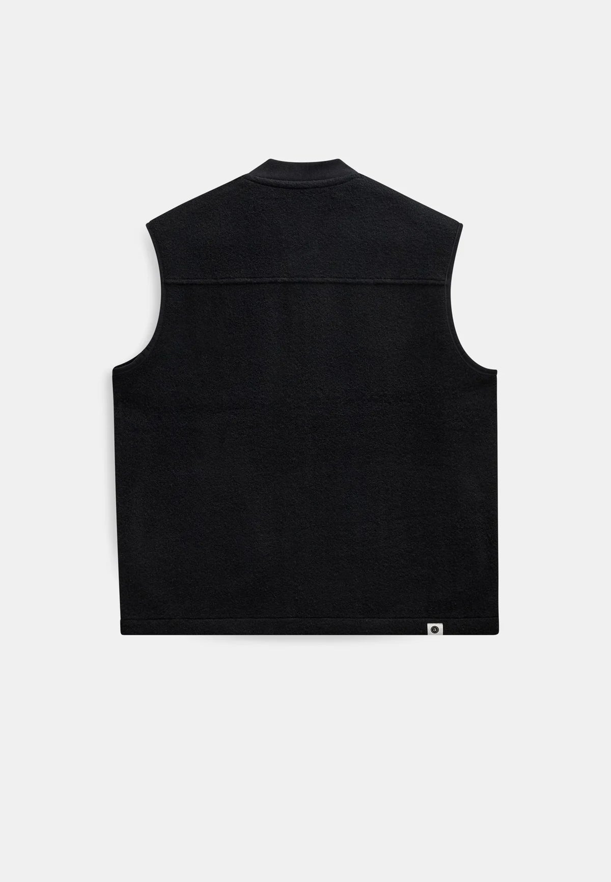 Anerkjendt Akrobin Boiled Wool Gilet- Caviar
