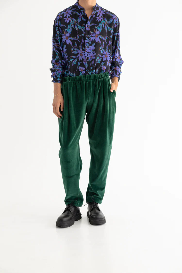 Dante Jacopo Velvet Green Button
