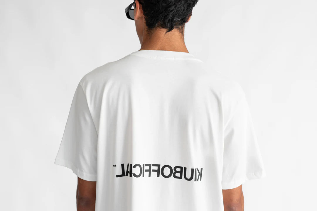 Kiub Mirror Back White