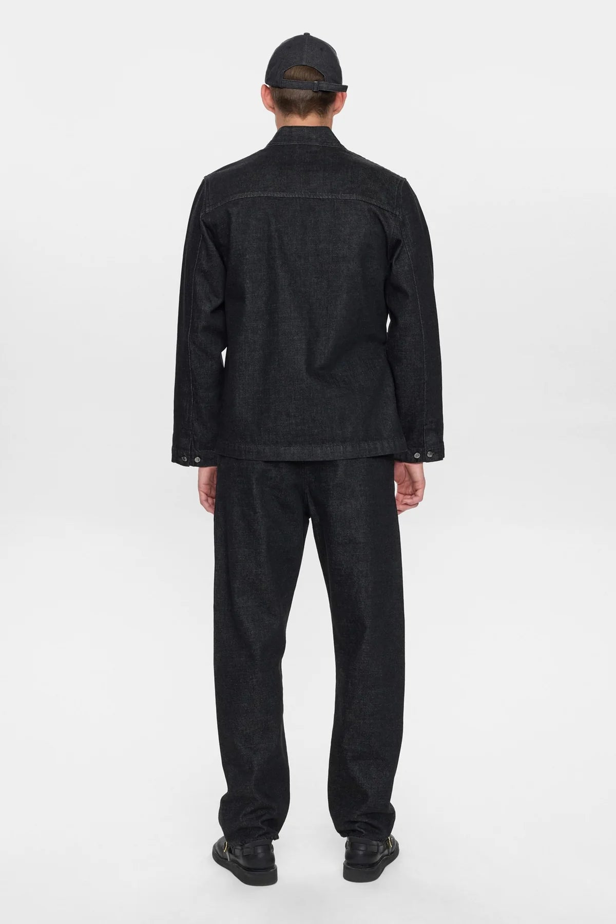 Anerkjendt Akjesper Selvedge Denim Kimono - Black