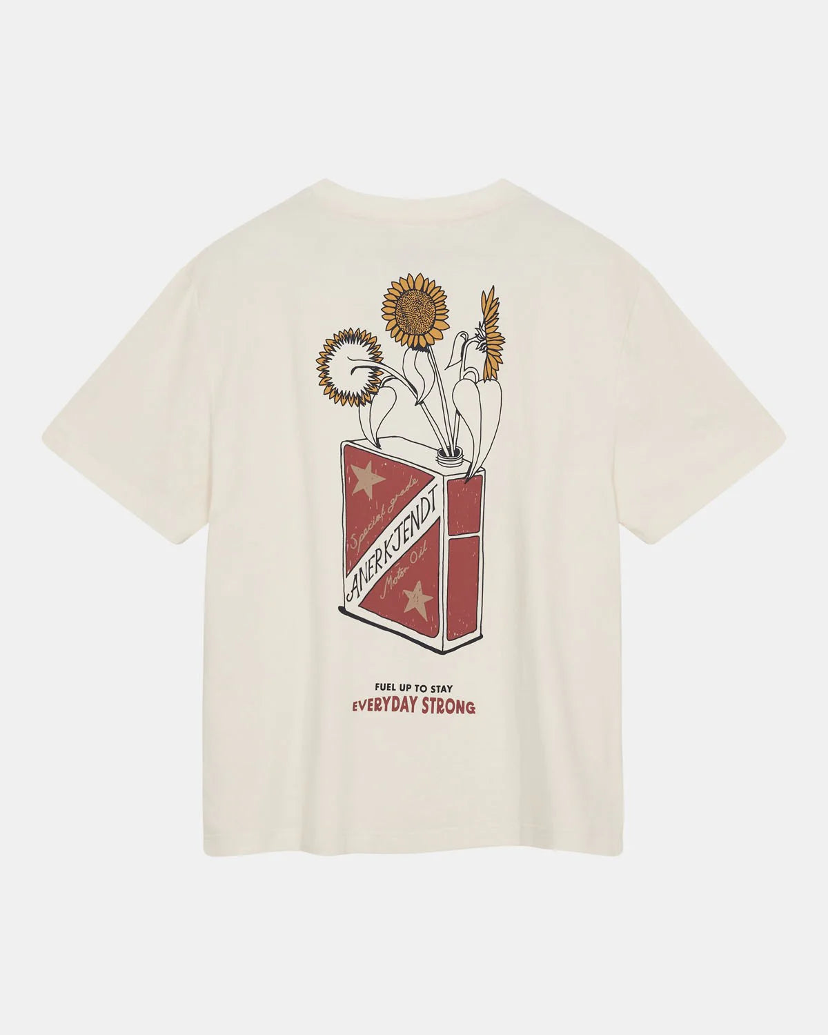 Anerkjendt Akvillads Structure Print S/S Tee Tofu