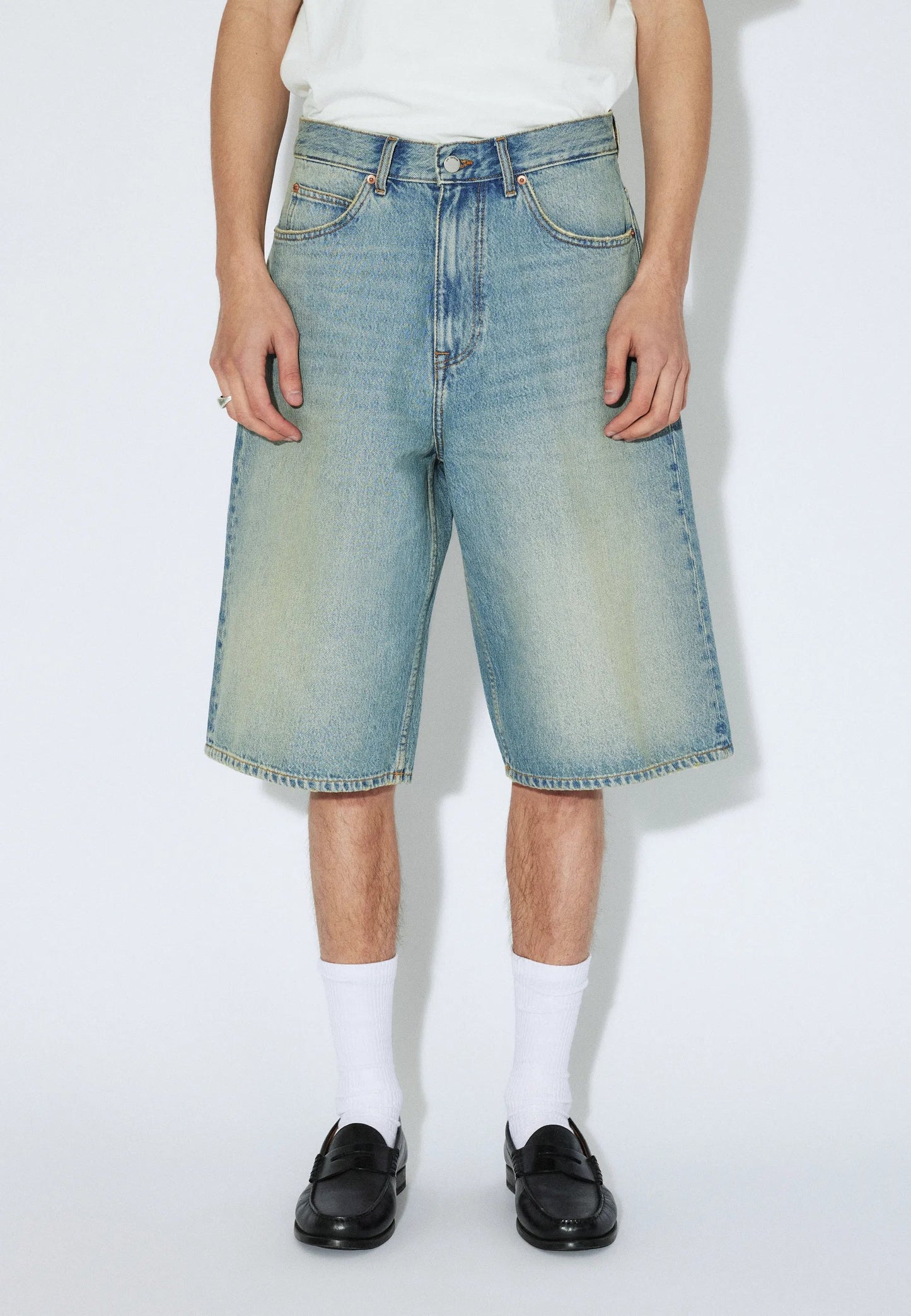 Dr. Denim Vali Shorts Stream Sky Aged