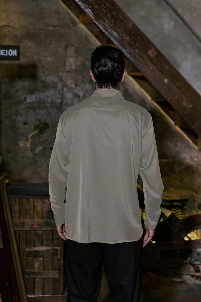 Kiub Satin Shirt Beige