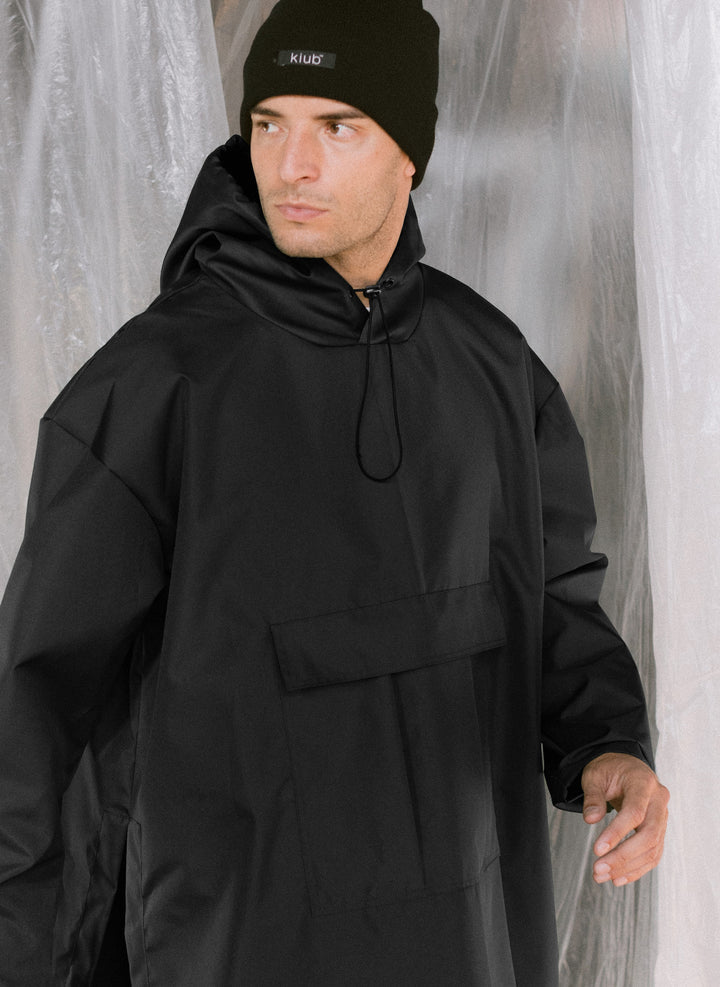 Kiub Raincoat Anorak Black