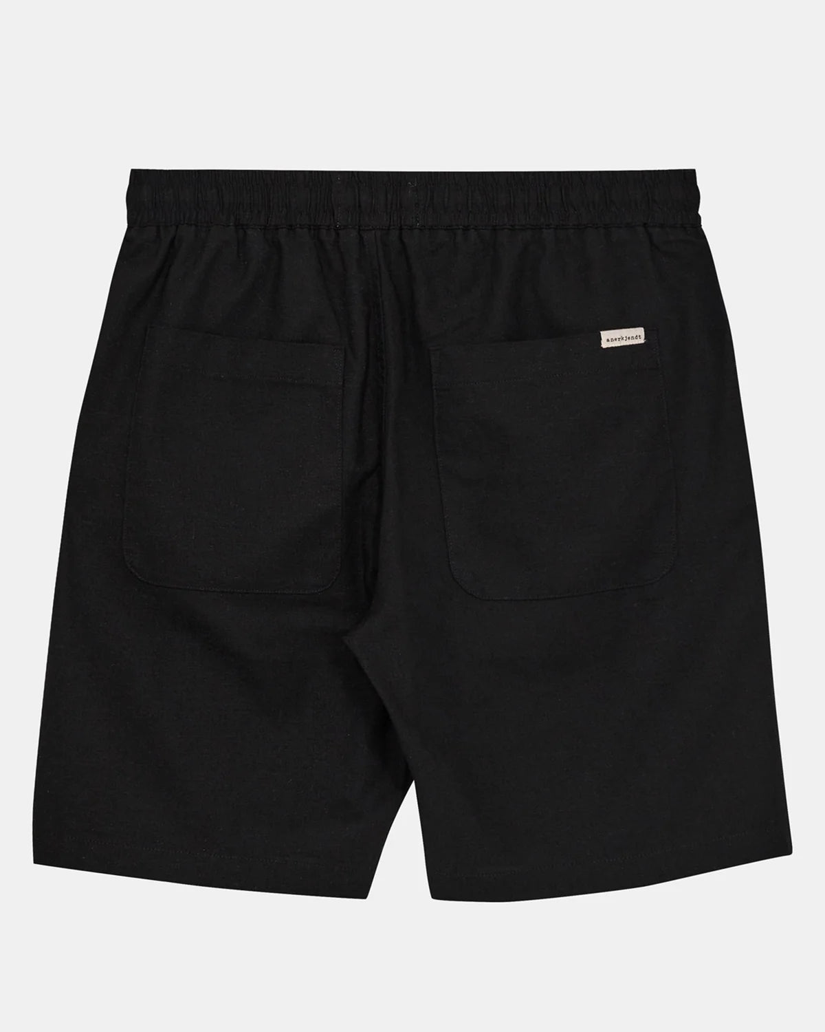 Anerkjendt Aklt James Cot/Linen Shorts Black