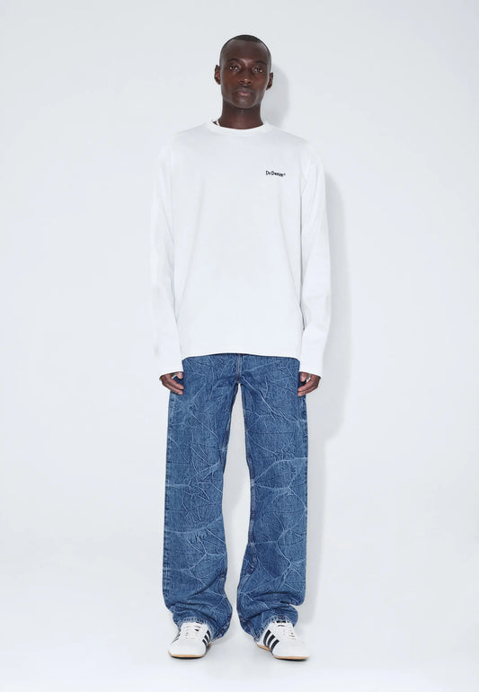 Dr Denim Caiden Long Sleeve Off White Flower
