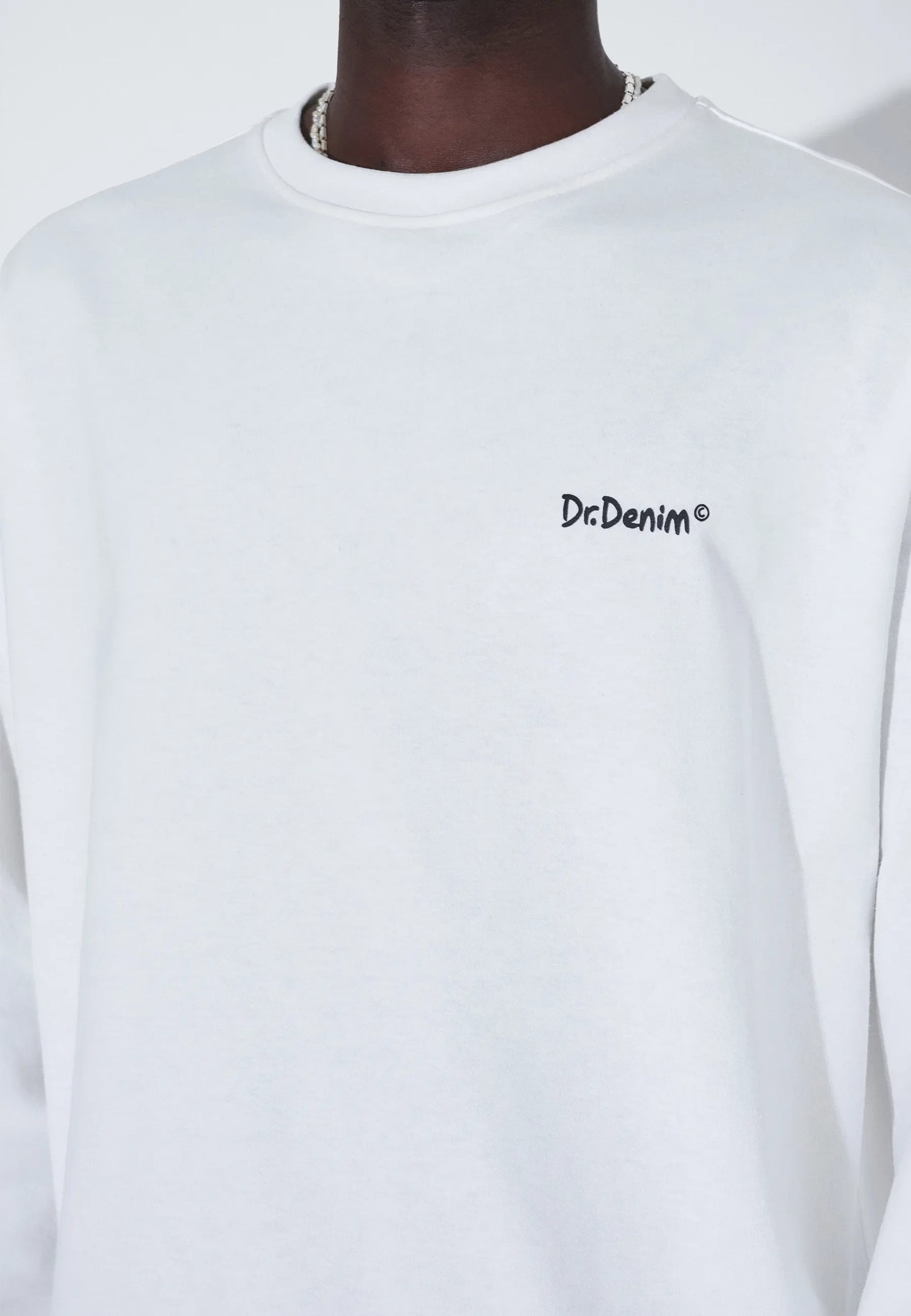 Dr Denim Caiden Long Sleeve Off White Flower