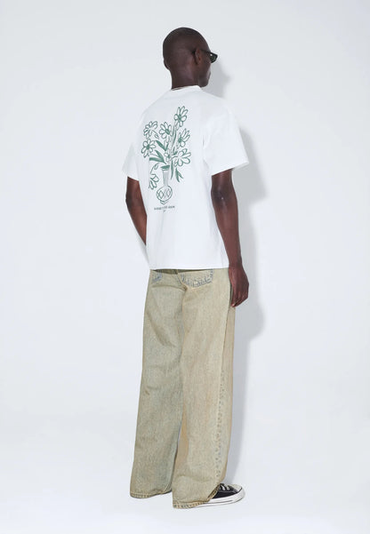 Dr Denim Trooper Tee Off White Flower