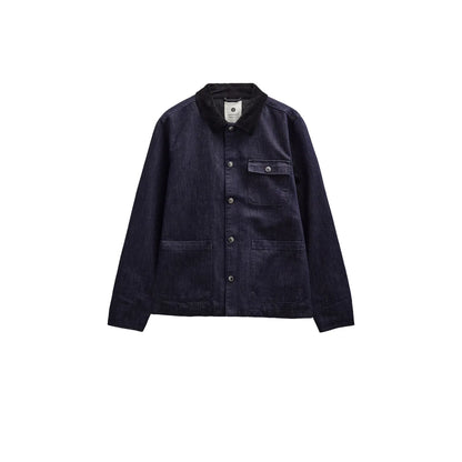 Anerkjendt Akbastian Denim Jacket- Dark Blue Denim