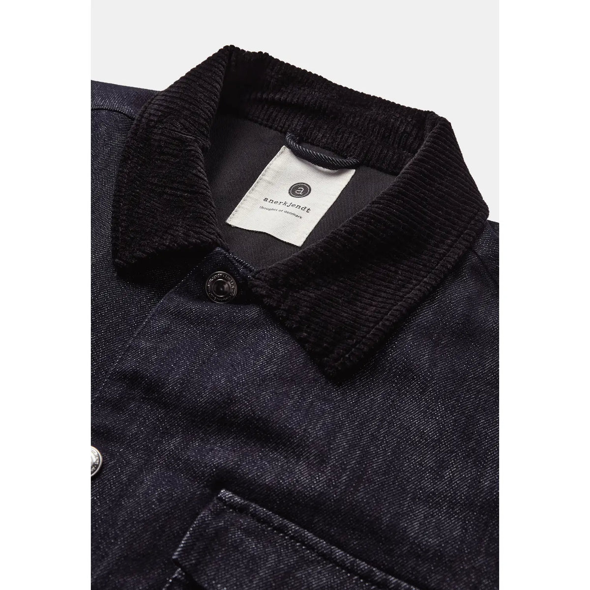 Anerkjendt Akbastian Denim Jacket- Dark Blue Denim