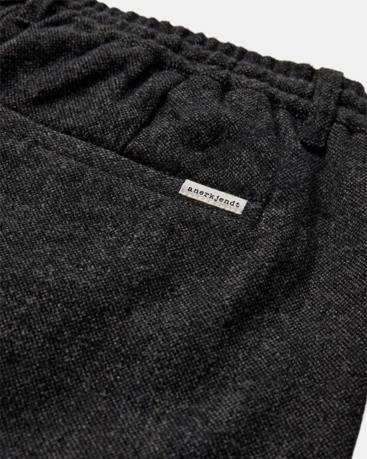 Anerkjendt Akjan Wool Pants Dark Grey Melange