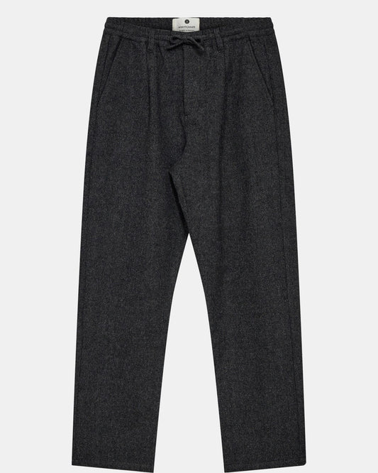 Anerkjendt Akjan Wool Pants Dark Grey Melange