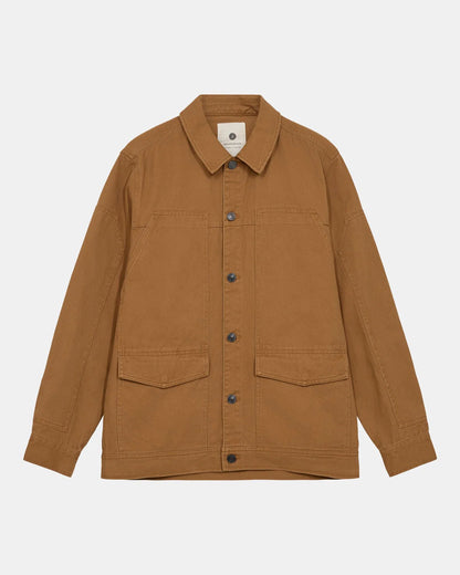 Anerkjendt Akoscar Twill Overshirt Golden Brown