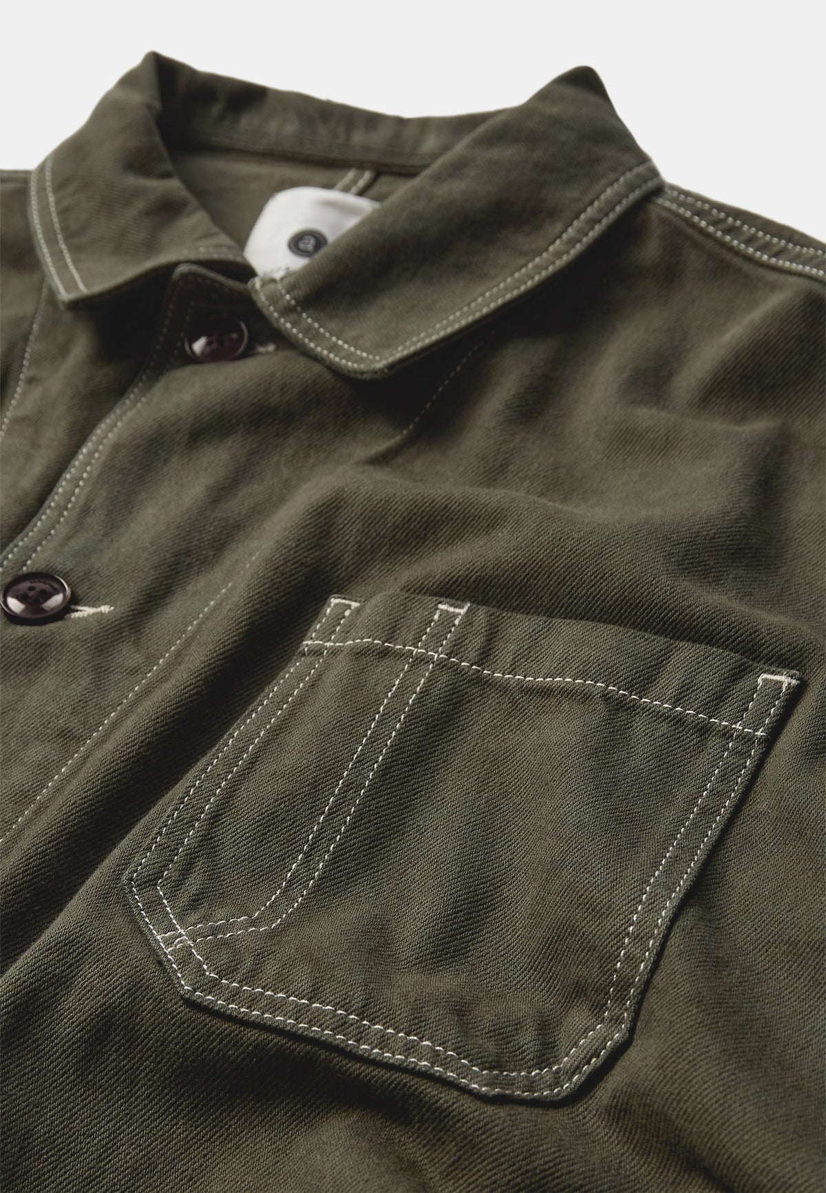 Anerkjendt Akowen Twill Overshirt - Forest Night