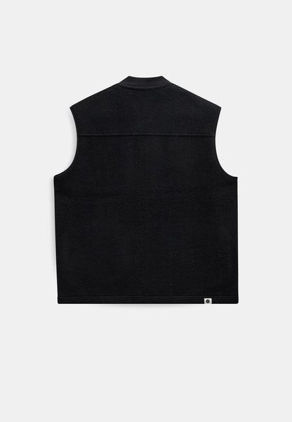 Anerkjendt Akrobin Boiled Wool Gilet- Caviar