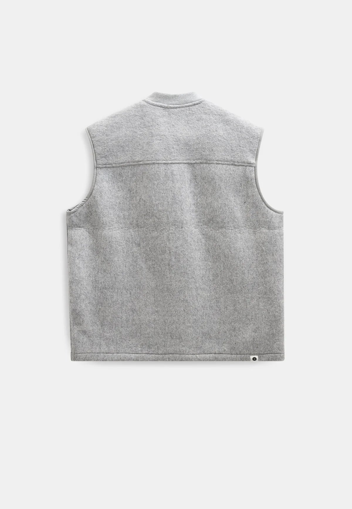 Anerkjendt Akrobin Boiled Wool Gilet- Light Grey Mel