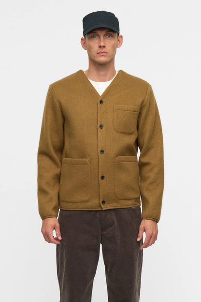 Anerkjendt Aksigurd Boiled Wool Overshirt- Ermine