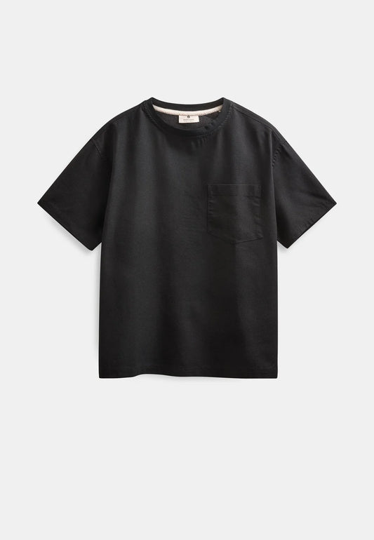 Akvillads Cot/Lin/Vis S/S Tee-Caviar