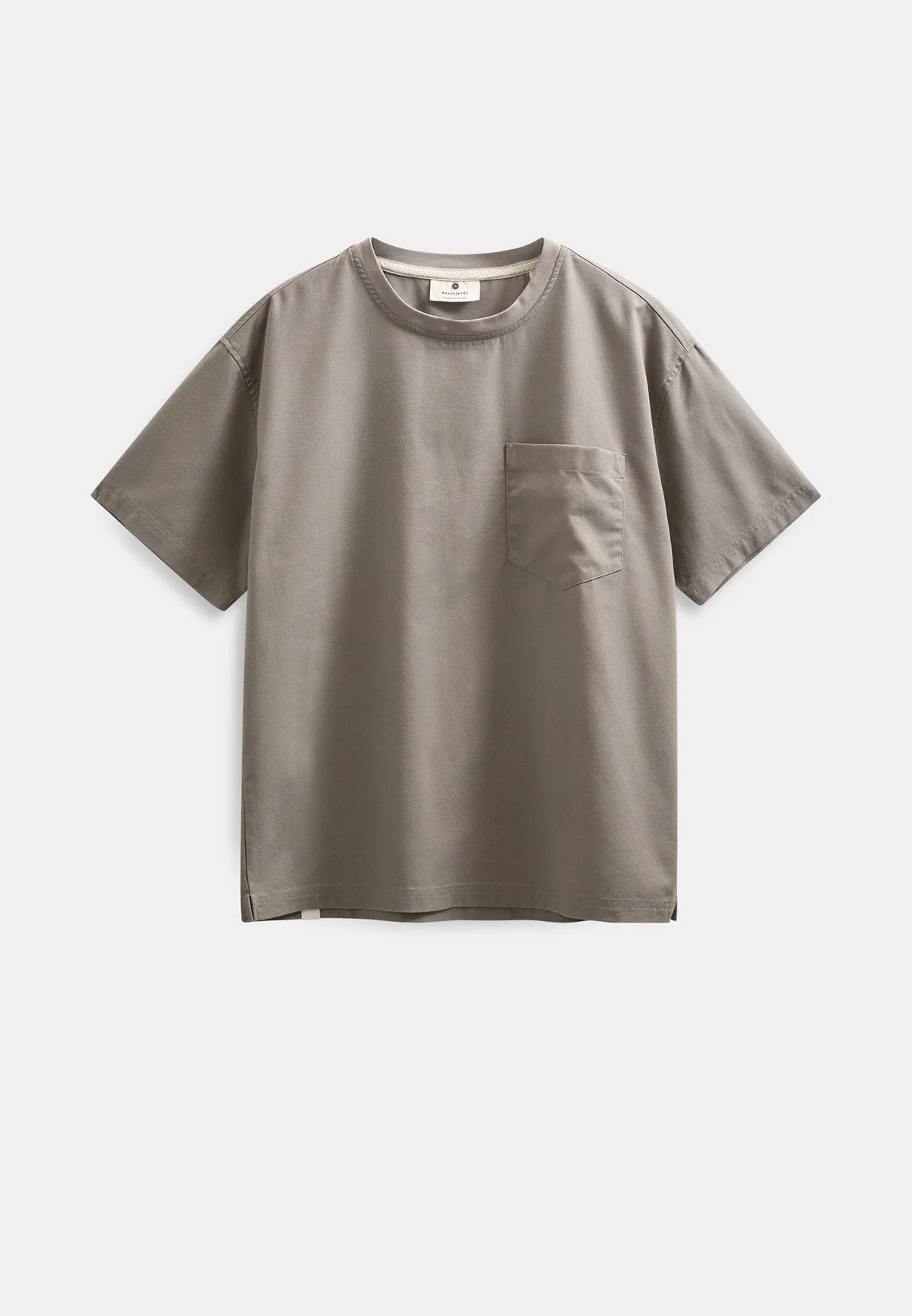 Akvillads Cot/Lin/Vis S/S Tee-Gray Flannel