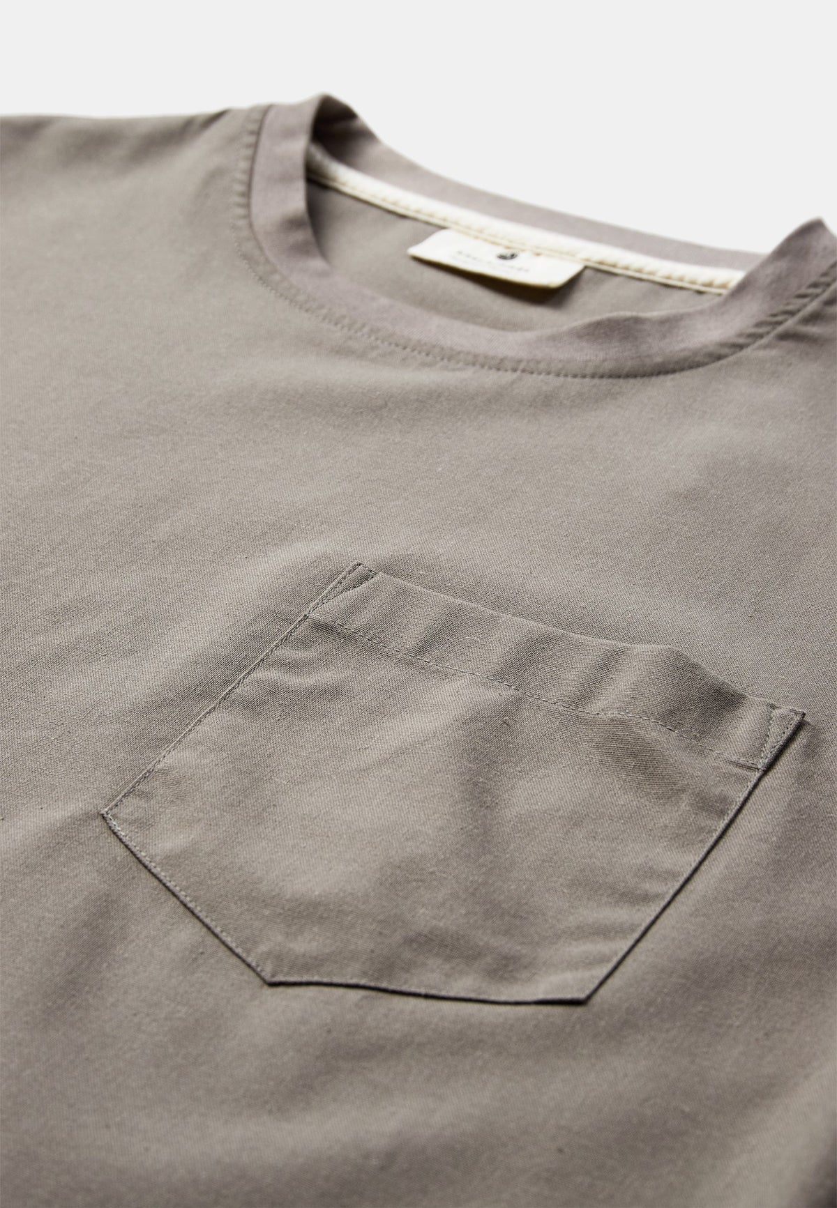 Akvillads Cot/Lin/Vis S/S Tee-Gray Flannel