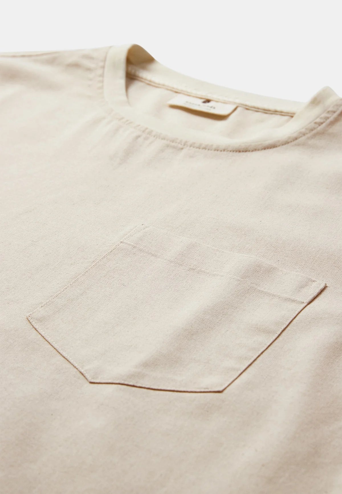 Akvillads Cot/Lin/Vis S/S Tee-Tofu