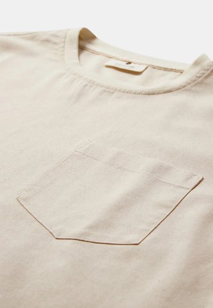 Akvillads Cot/Lin/Vis S/S Tee-Tofu