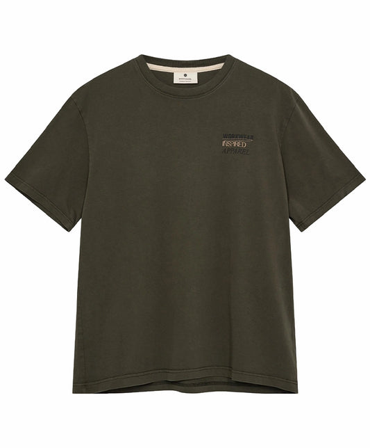 Anerkjendt Akvillads Seasonal Print S/S Tee Forest Green