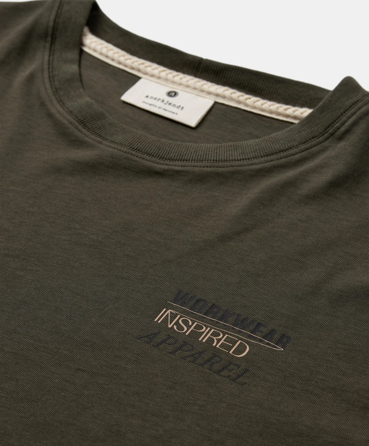 Anerkjendt Akvillads Seasonal Print S/S Tee Forest Green