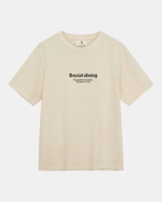Anerkjendt Akvillads Social Print S/S Tee Tofu