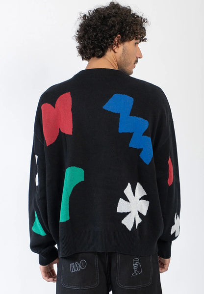 Kaotiko Black Breeze Sweater