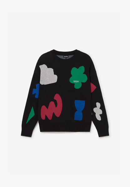 Kaotiko Black Breeze Sweater