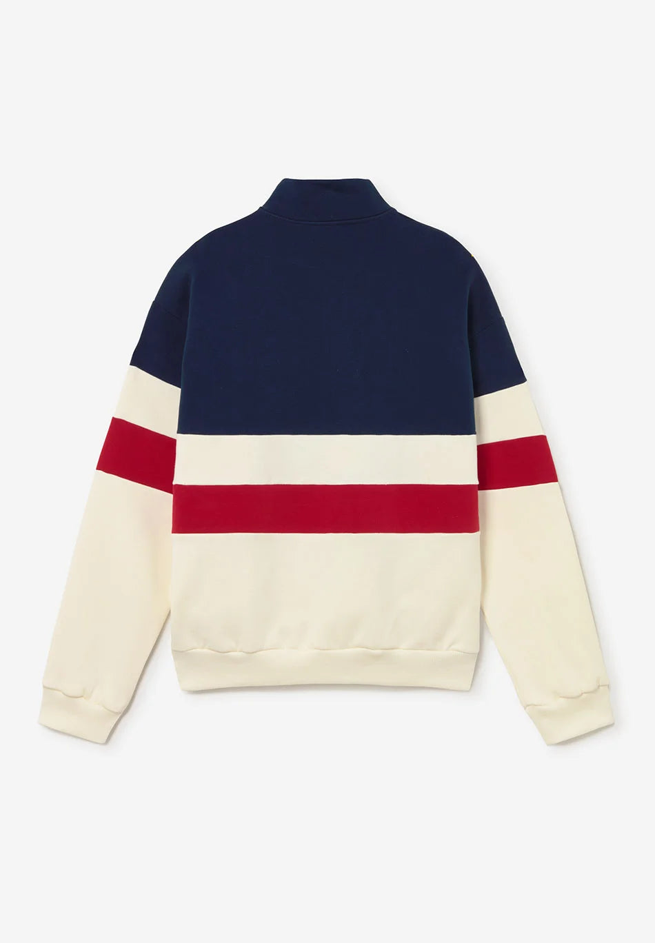 Kaotiko Crew Zipper Carter- Ivory/Blue/Salsa