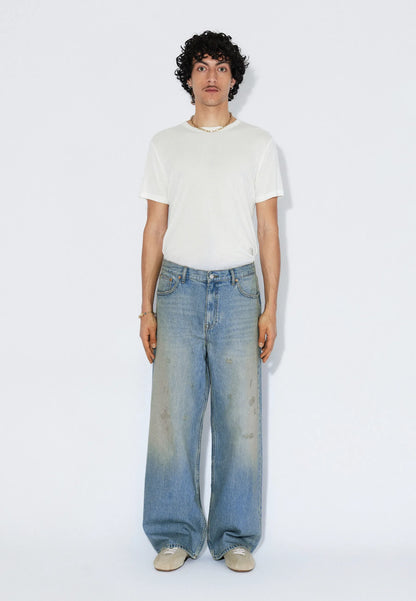 Dr Denim Cormac Stream Sky Aged Distressed