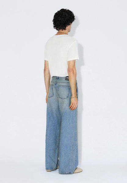 Dr Denim Cormac Stream Sky Aged Distressed