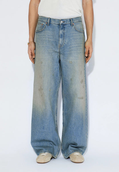 Dr Denim Cormac Stream Sky Aged Distressed