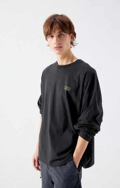 American Vintage Men's Longsleeve T-Shirt Gixy Black