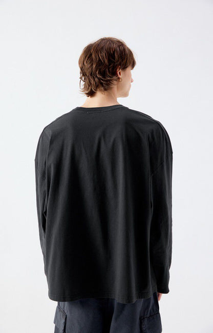 American Vintage Men's Longsleeve T-Shirt Gixy Black