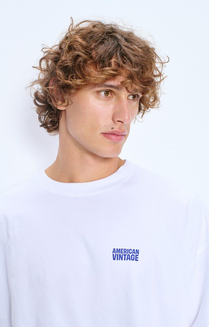 American Vintage Men's Longsleeve T-Shirt Gixy White
