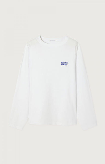 American Vintage Men's Longsleeve T-Shirt Gixy White