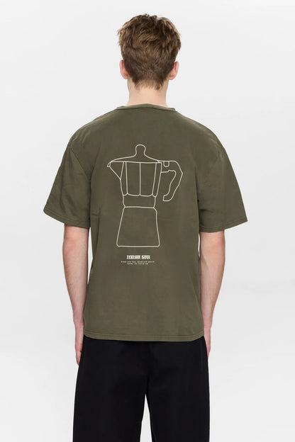Anerkjendt Akvillads Italien Coffee S/S Tee Forest Night