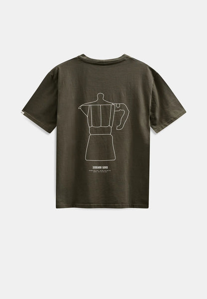 Anerkjendt Akvillads Italien Coffee S/S Tee Forest Night