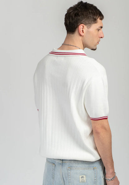Kaotiko Coffee Culture Knitted Polo T-Shirt