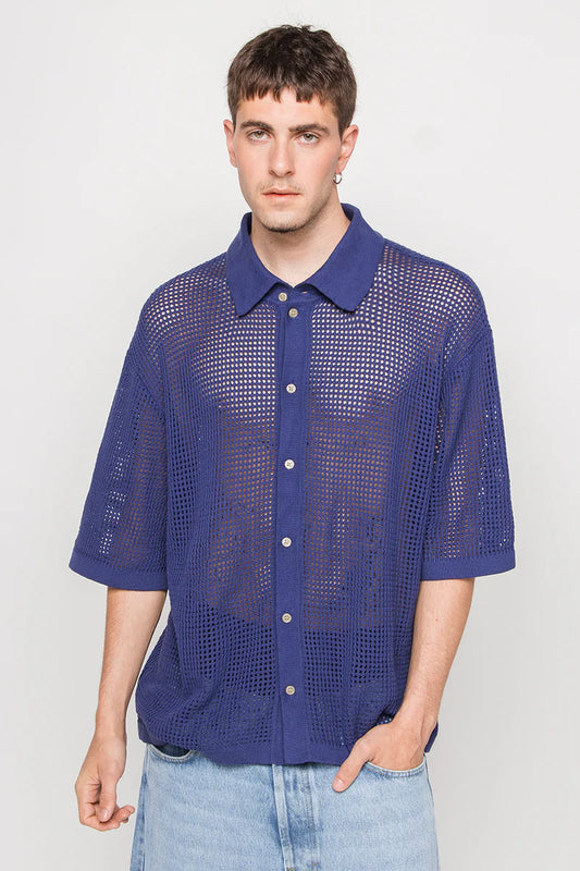 Kaotiko Polo Crochet Water Navy