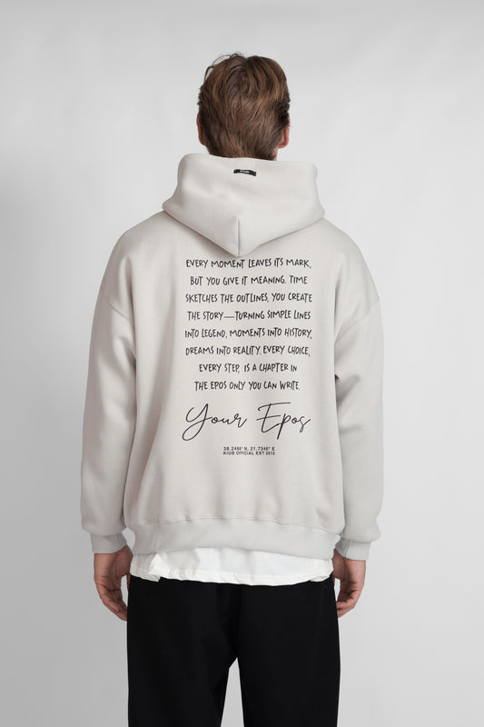 Kiub Epos Light Grey Hoodie