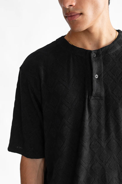 Kiub Knitted Buttons Black
