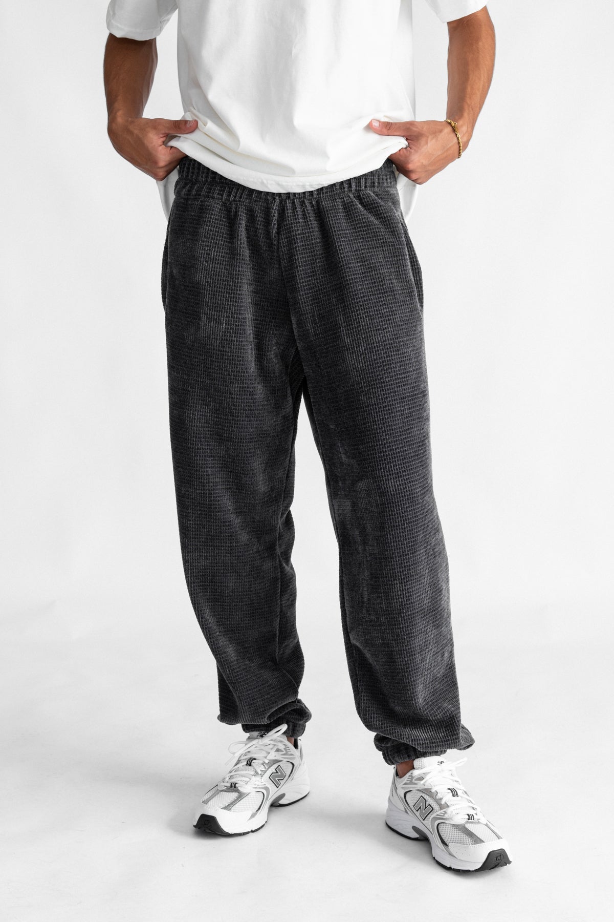 Kiub Crushed Pants Black