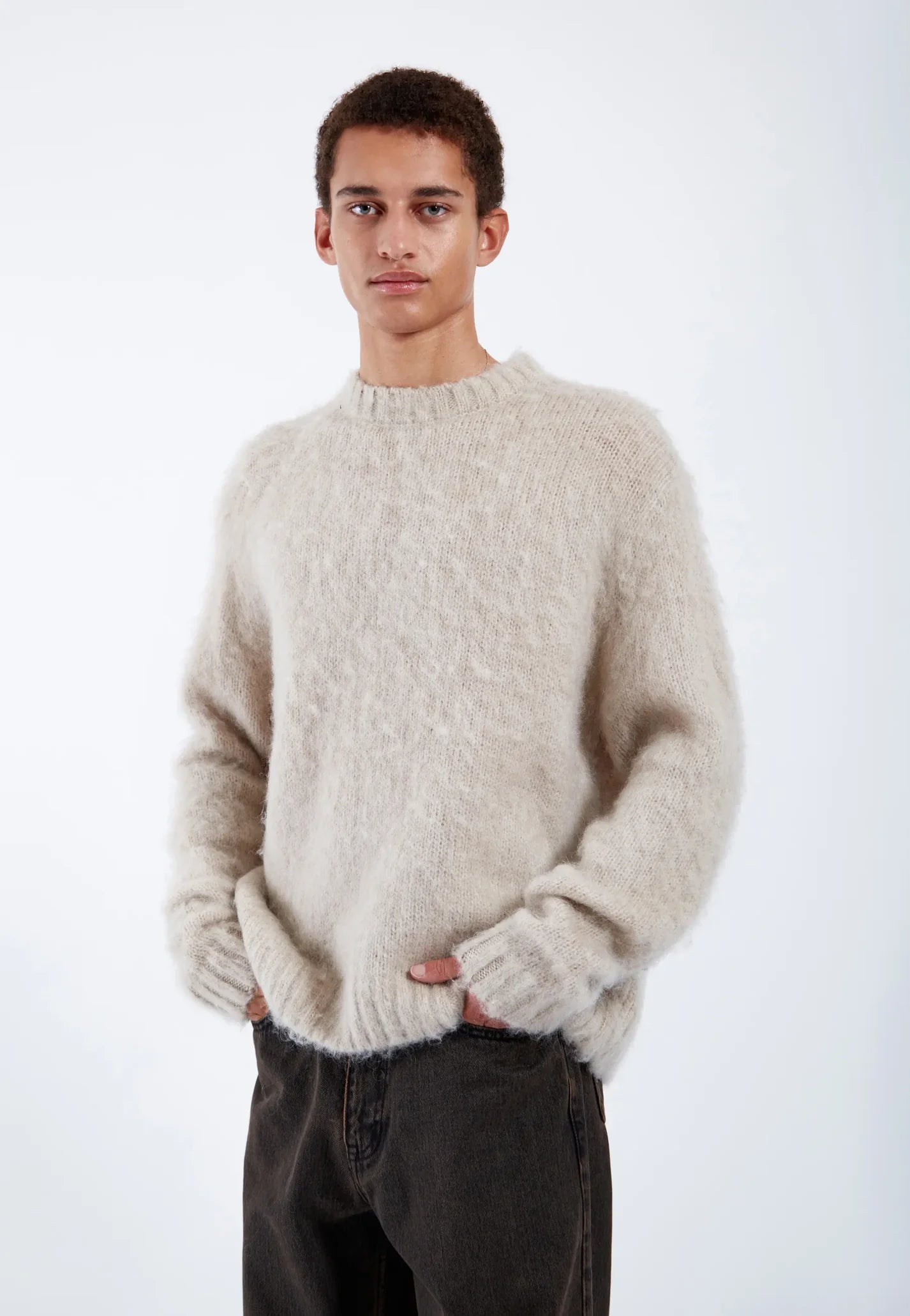 Dr. Denim Mic Sweater Brushed Silver Lining